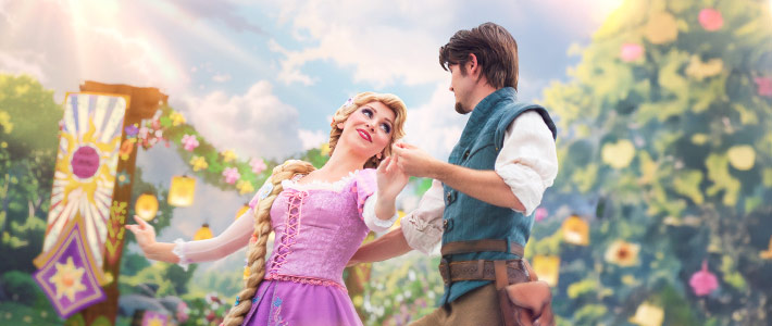 Rapunzel y Flynn - Disneyland París