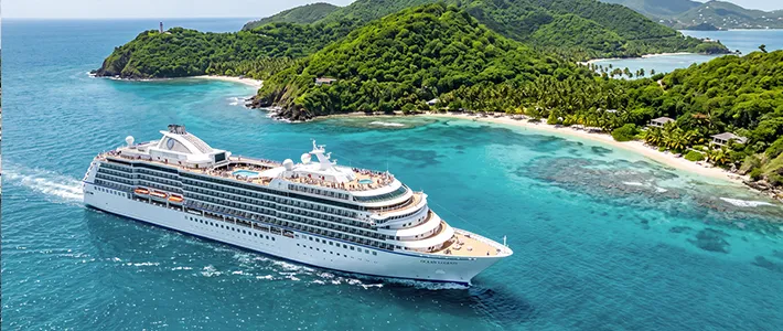 Crucero de reposicionamiento llegando al Caribe