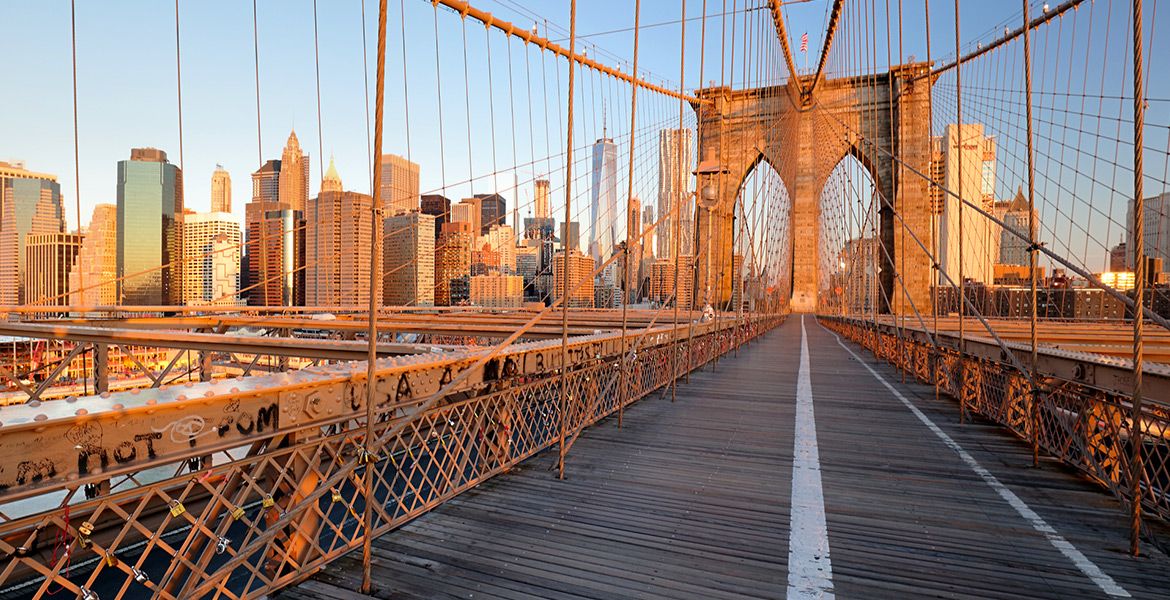 Nueva York puente de Brooklyn